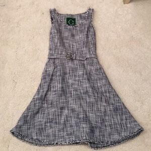 C wonder blue dress with belt